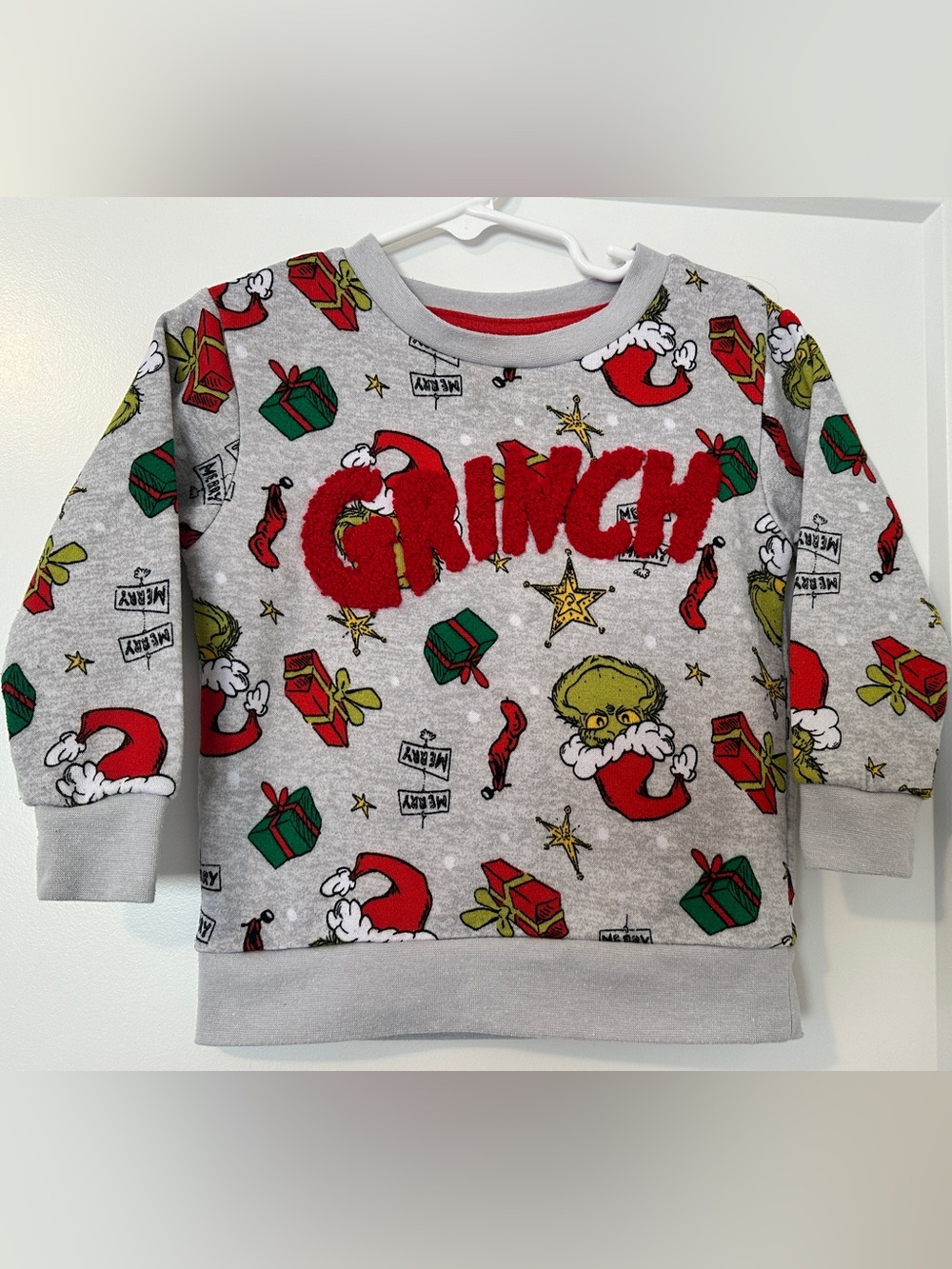 Dr. Seuss The Grinch Christmas Themed Crewneck Sweater Size 2T